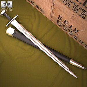 viking ulfberht sword 3D