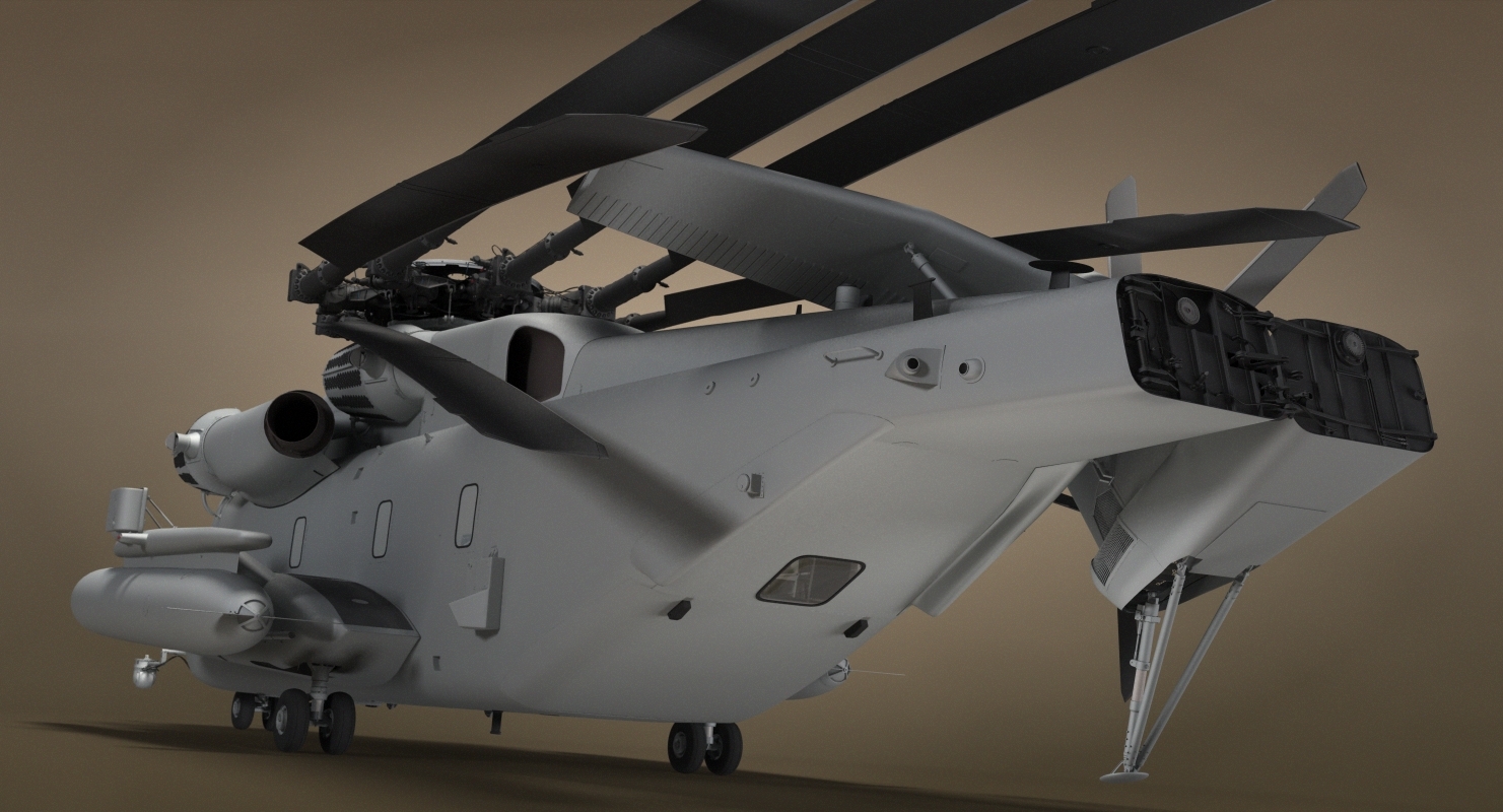 3d Ch-53 Military Helicopter Model - Turbosquid 1190810