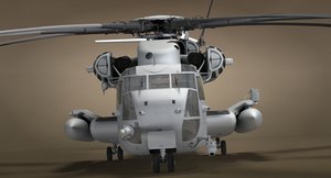 3D ch-53 military helicopter model