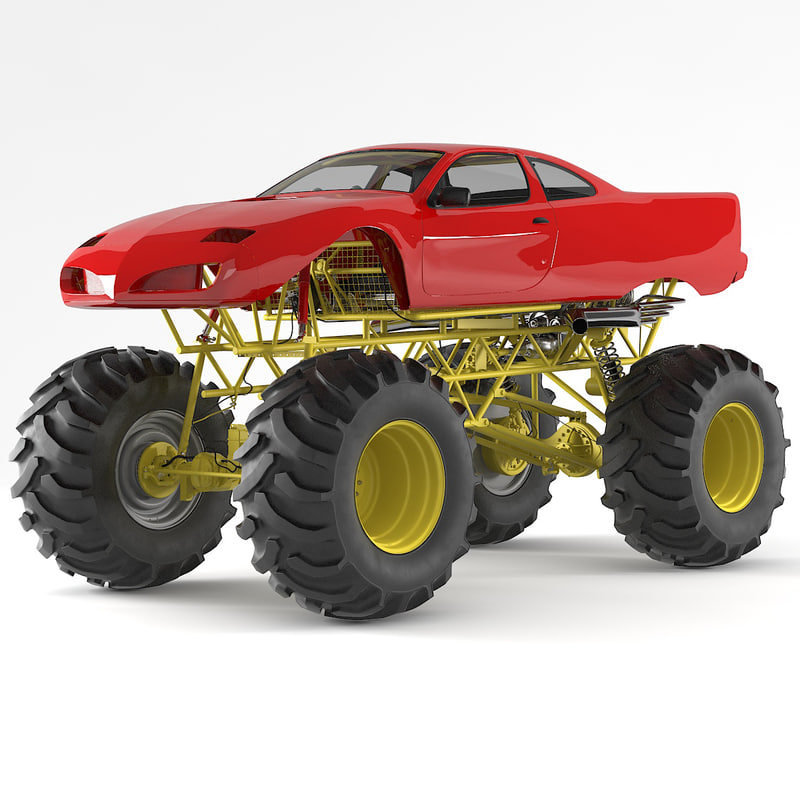 Monster truck model TurboSquid 1190891