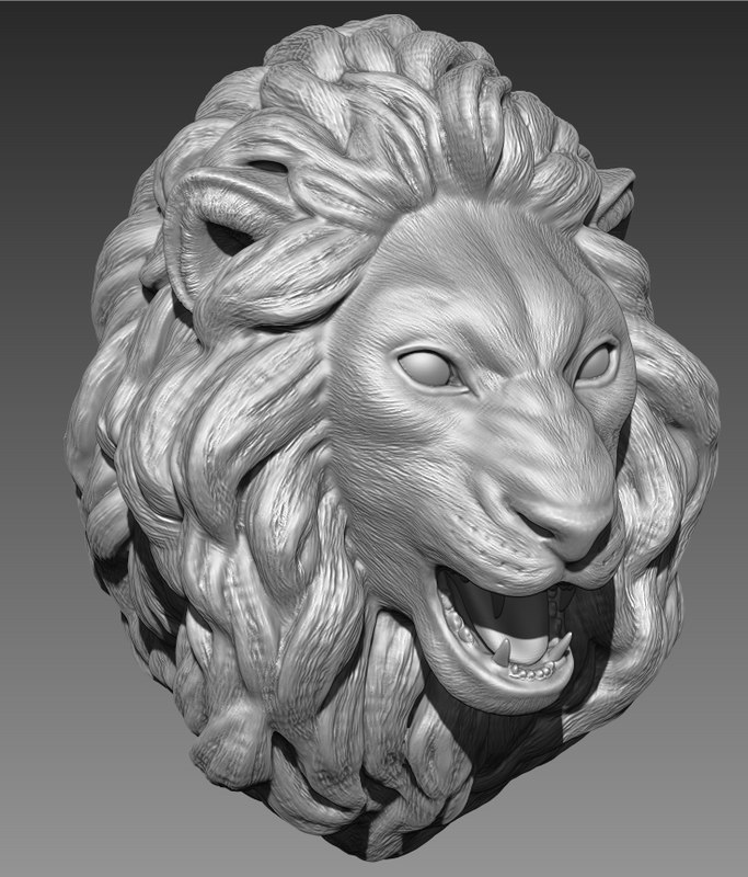 37+ Lion Head 3D Model Free Download Pics