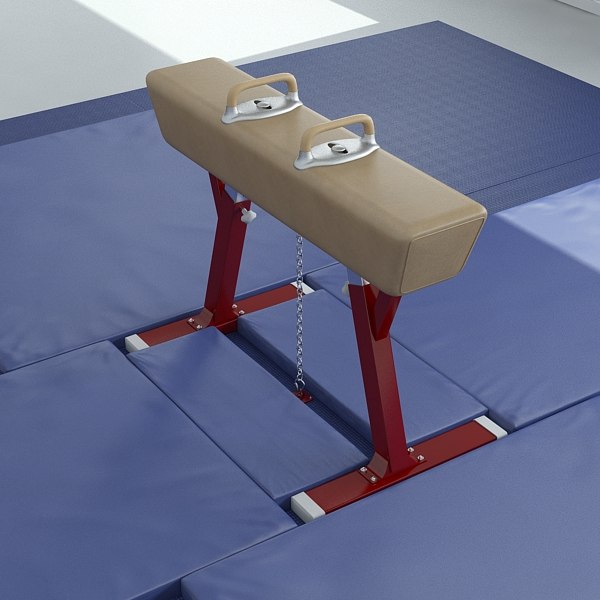 3D gymnastics equipment pack model - TurboSquid 1190929