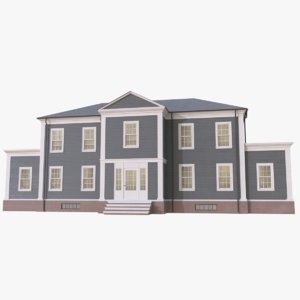 colonial house 3D model