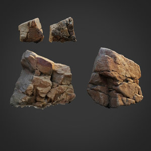 scanned nature stone 010 3D model