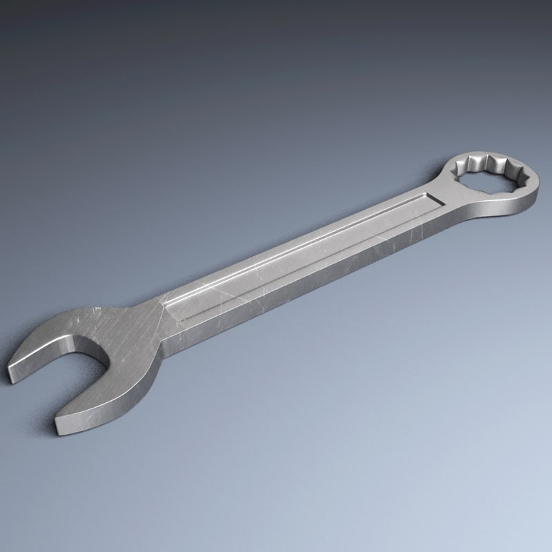 3D model spanner ratchet combination TurboSquid 1191144