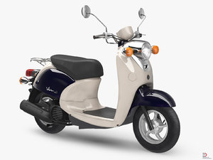 scooter motorcycle yamaha vino 3D model