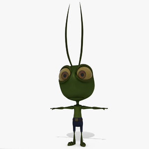 cartoon ant green 3D