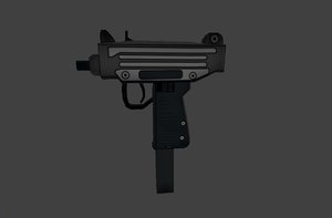 3D cartoon pistol