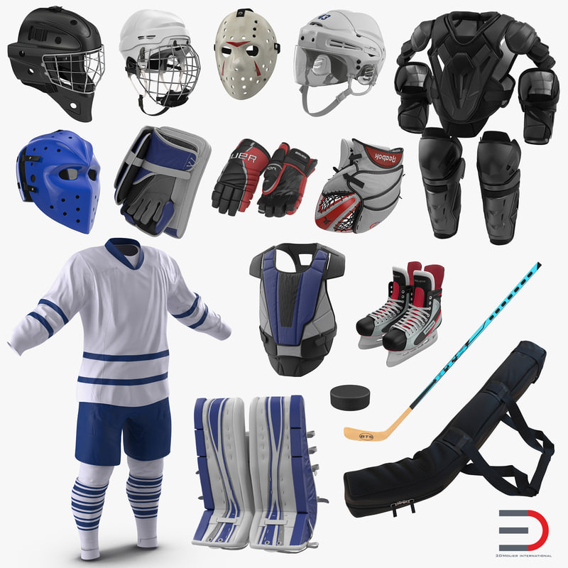 Hockey Equipment 4 3D Model 0 