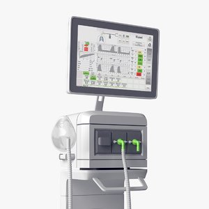 intensive care ventilation 3D model