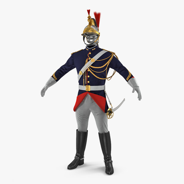 french republican guard uniform model