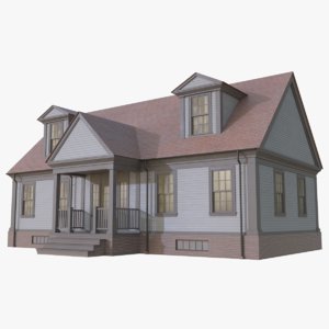 colonial house 3D