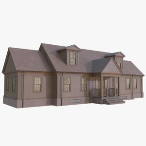 colonial house 3D
