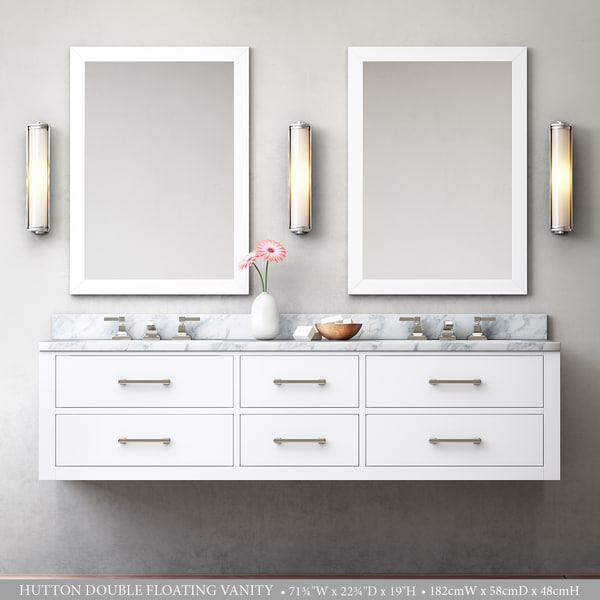 Hutton Double Floating Vanity 3d, Double Floating Vanity
