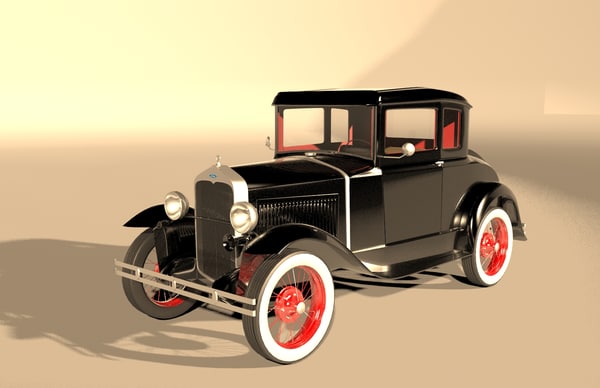 3D t old car model