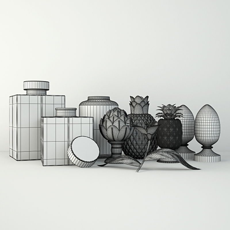 Decorative ornaments zara home 3D model TurboSquid 1191948
