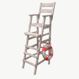 lifeguard chair 3D model