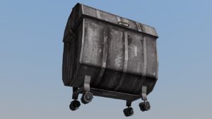 3D container garbage model