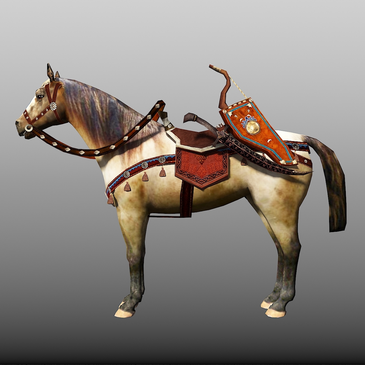 Horse weapon shield model - TurboSquid 1192266