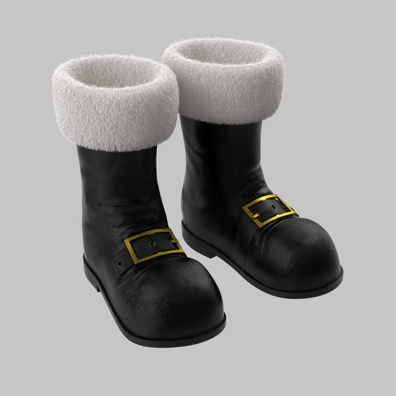 3D santa boots - TurboSquid 1192392