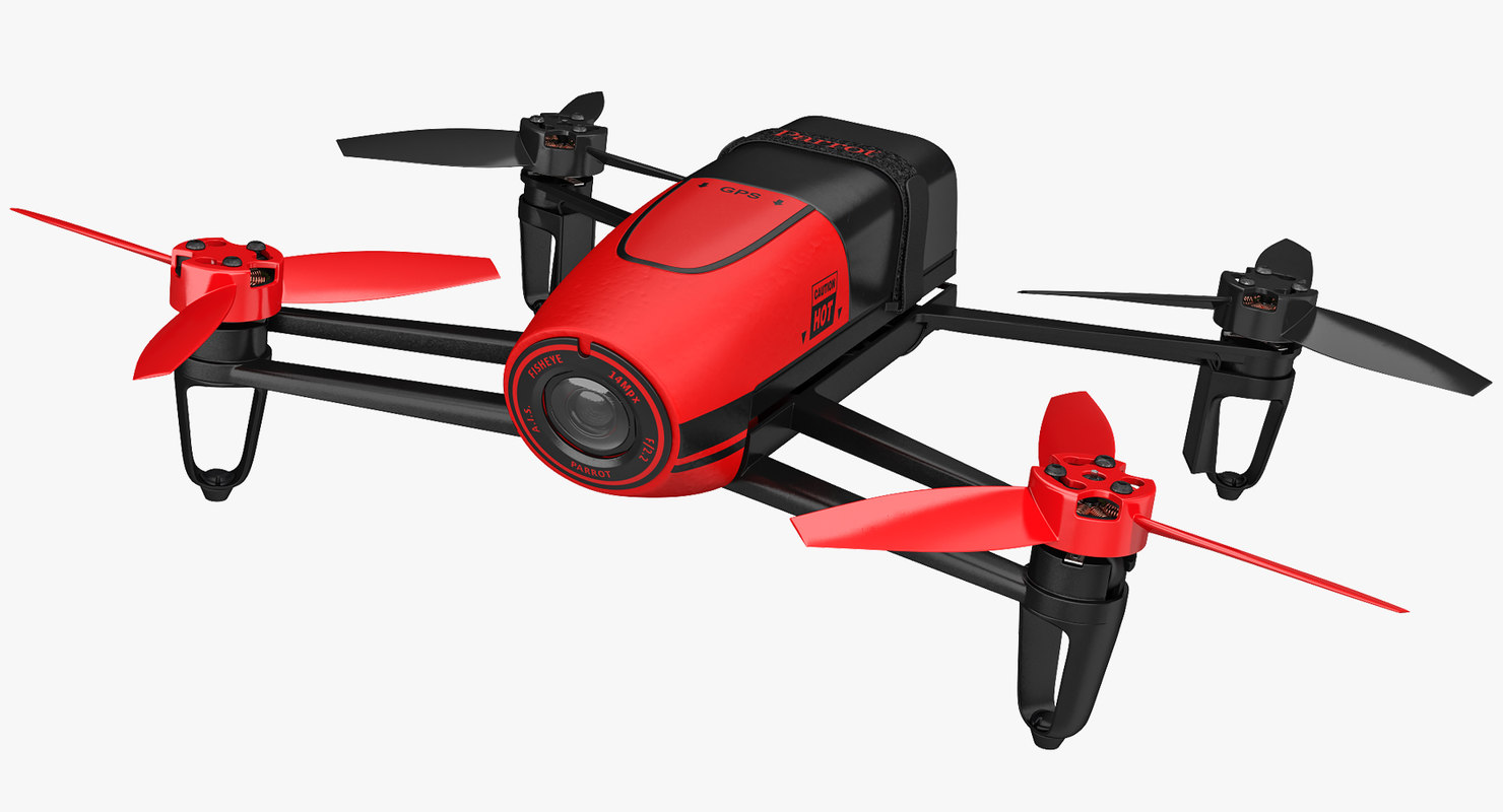 3D parrot bebop quadcopter drone model - TurboSquid 1192466