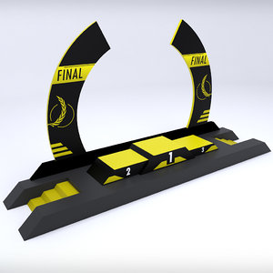 3D model sport arc podium