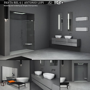 3D bathroom furniture set panta