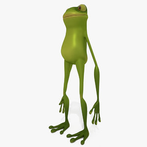 cartoon frog toon 3D