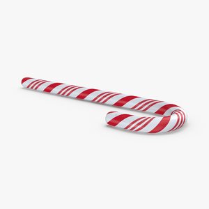 candy-cane 3D model