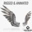 3D bird angel wings model