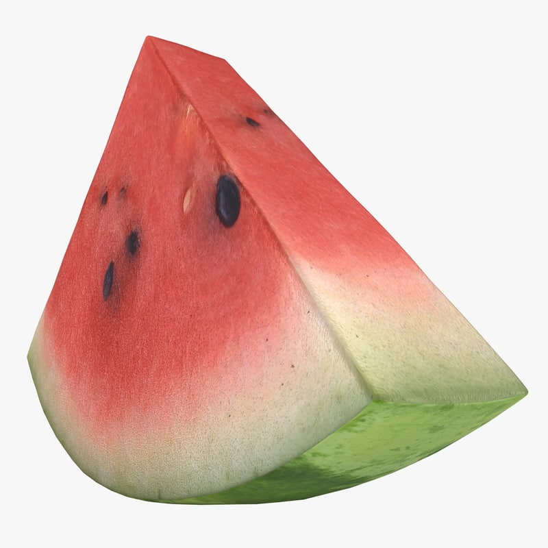 3D realistic watermelon slice - TurboSquid 1192795