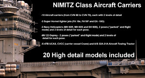 3D nimitz class aircraft carriers
