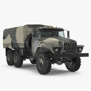 military truck ural 4320 3D model