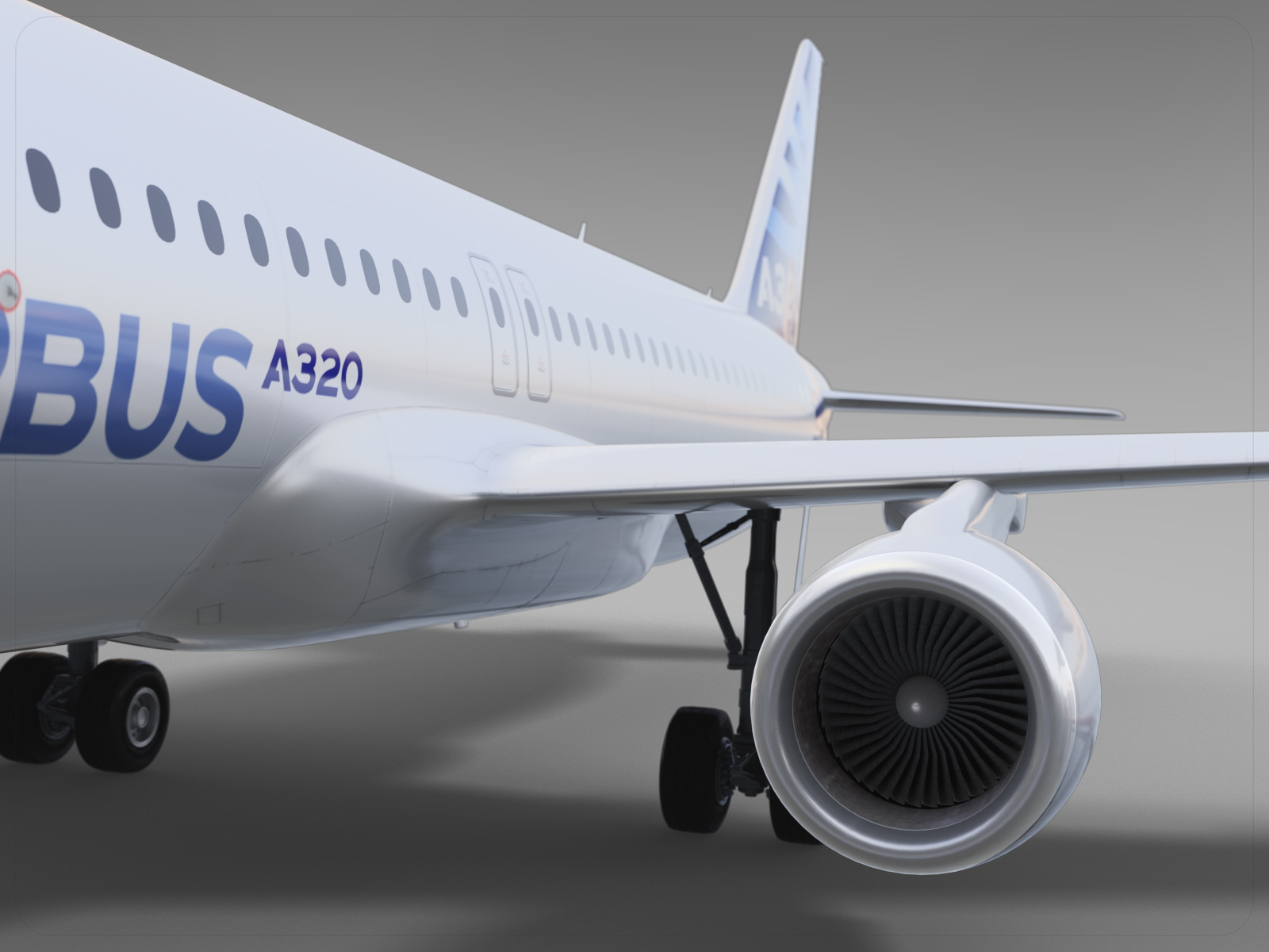 Airbus A320 Landing Gear 3D Model - TurboSquid 1192928