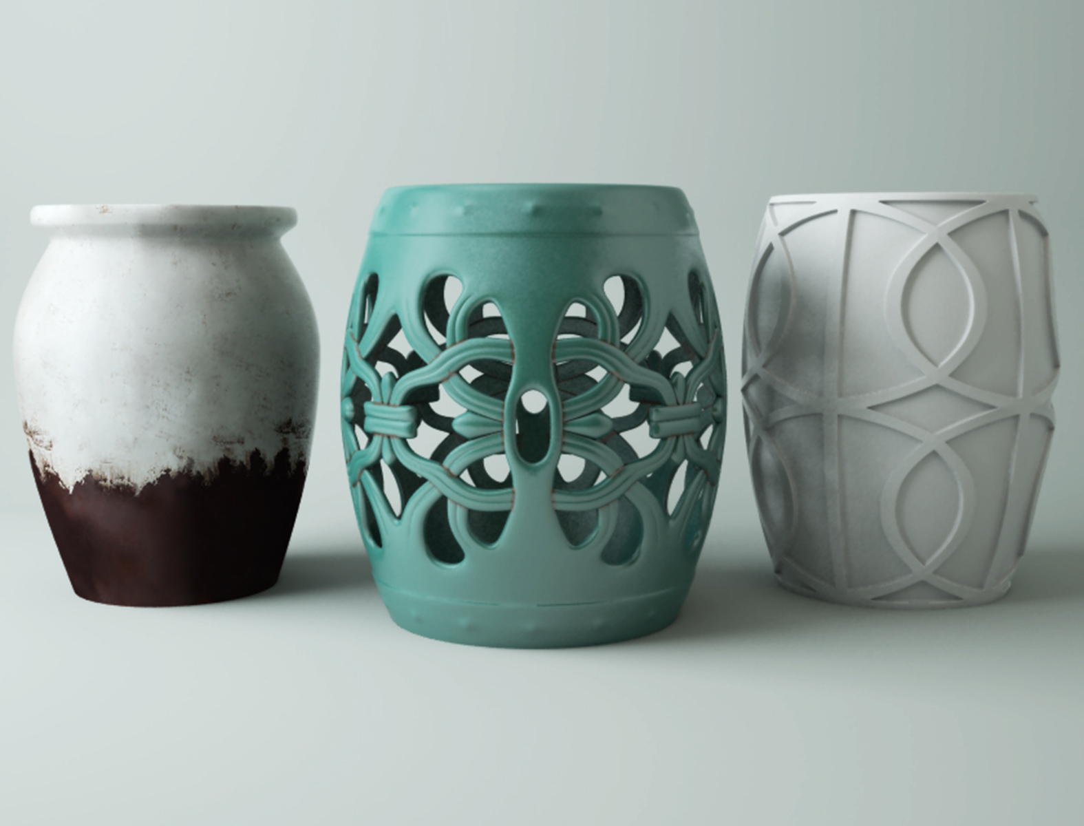 Ceramic Garden Stools