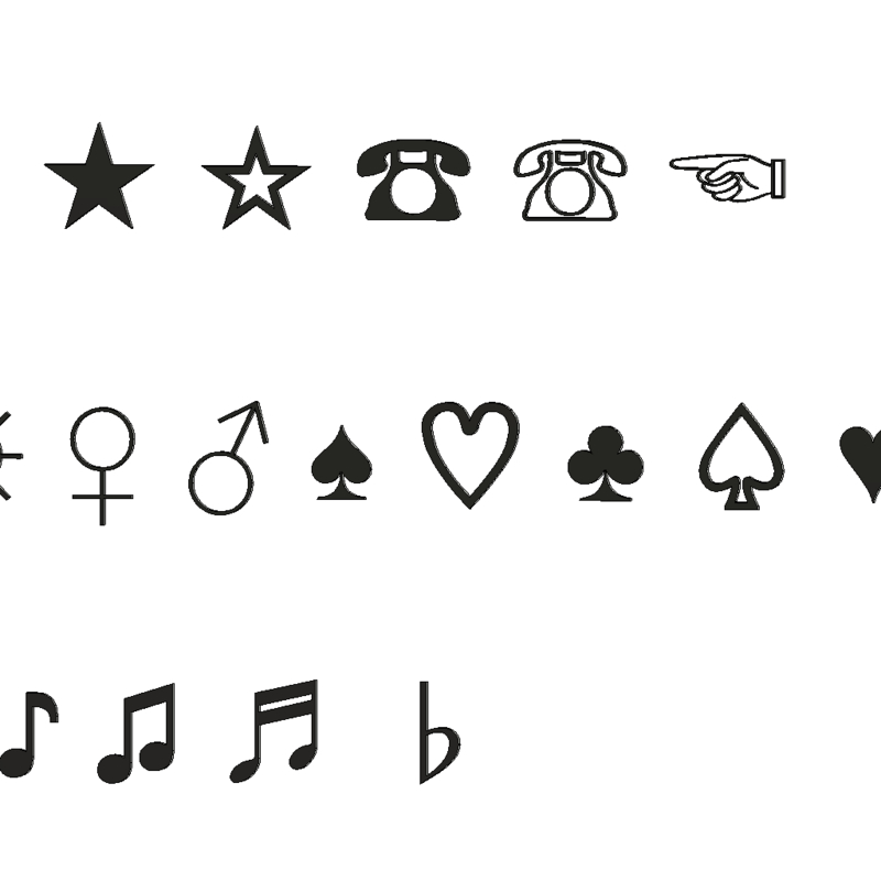 3D model symbols set7 cg cad - TurboSquid 1192989