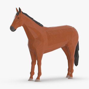 horse---standing 3D model