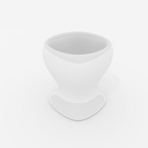 3D ceramic egg cup model