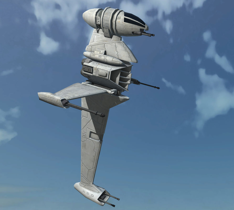 Ready B-wing Starfighte 3D - TurboSquid 1193046