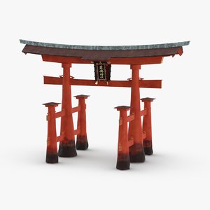 japanese-temple-gate 3D model
