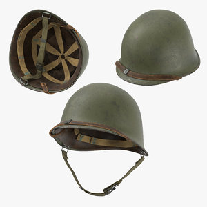3D war ii m1 helmet model