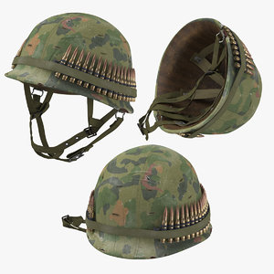 war ii m1 helmet 3D model