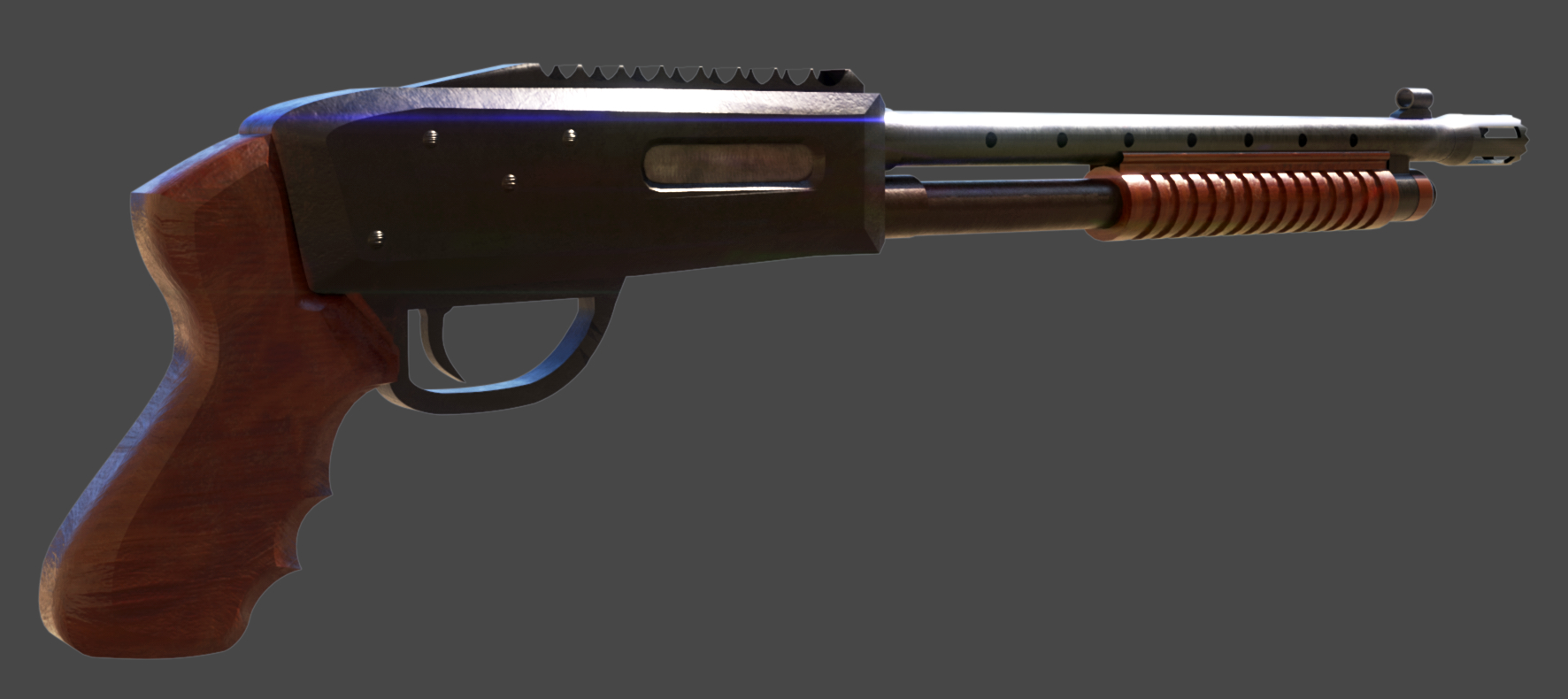 Shotgun gun 3D model - TurboSquid 1193645