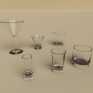 glas glass 3D model