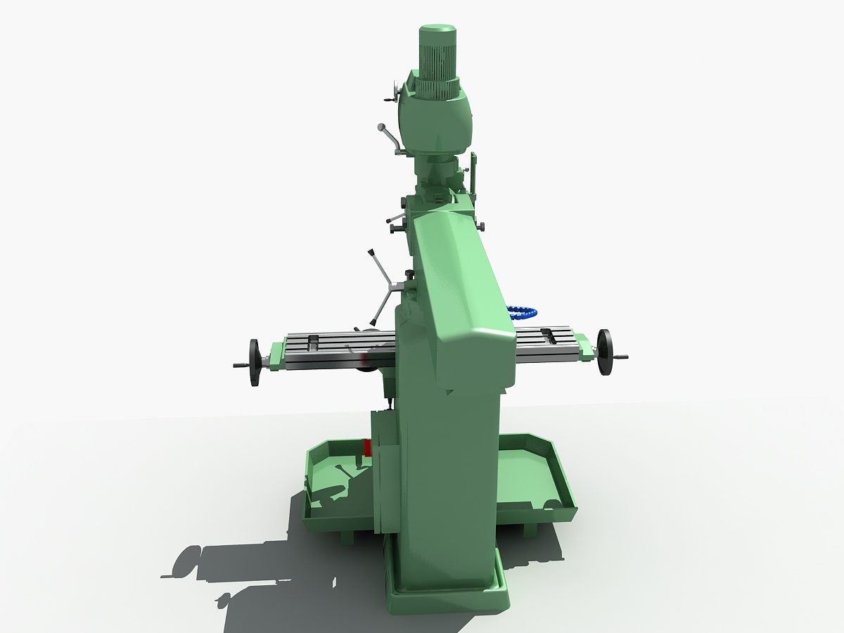 Milling machine 3D model TurboSquid 1193904