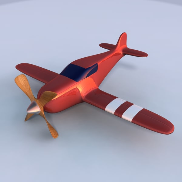 red toy plane