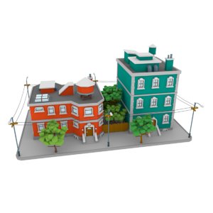 city block 3D model