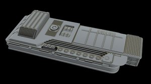 starship ship 3D model