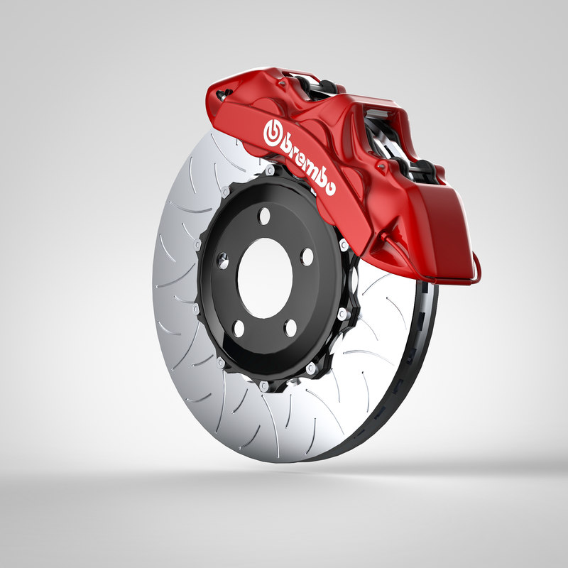 6piston brembo brakes 3D TurboSquid 1194008