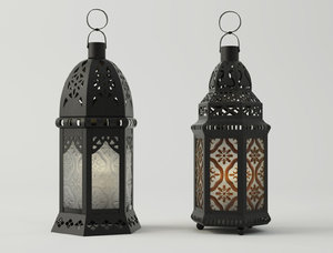 moroccan lanterns 3D model